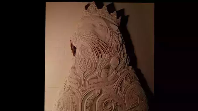 Selkie CNC 3d Print High Relief Sand Casting 3D print model