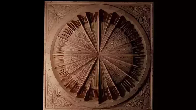 Sea Urchin CNC 3d Print High Relief Sand Casting