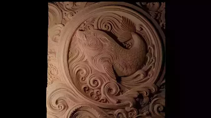 Sea Pig CNC 3d Print High Relief Sand Casting 3D print model