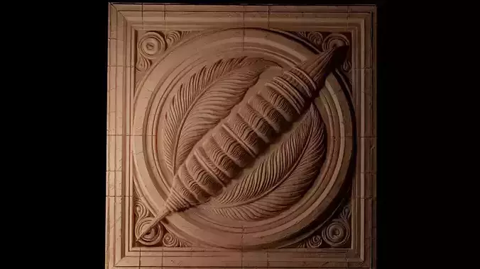 Sea Pen CNC 3d Print High Relief Sand Casting 3D print model