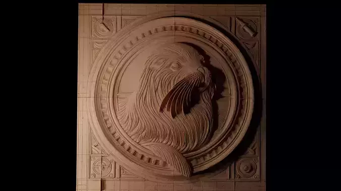 Sea Lion CNC 3d Print High Relief Sand Casting