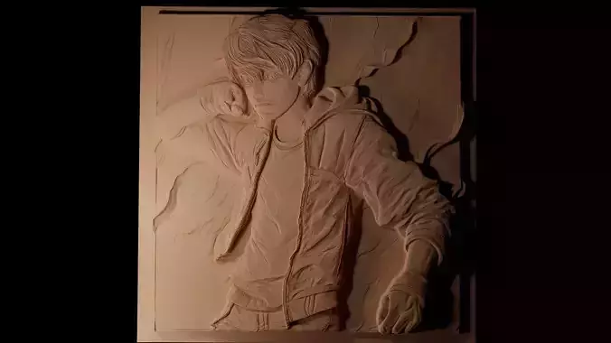 Scott Pilgrim CNC 3d Print High Relief Sand Casting 3D print model