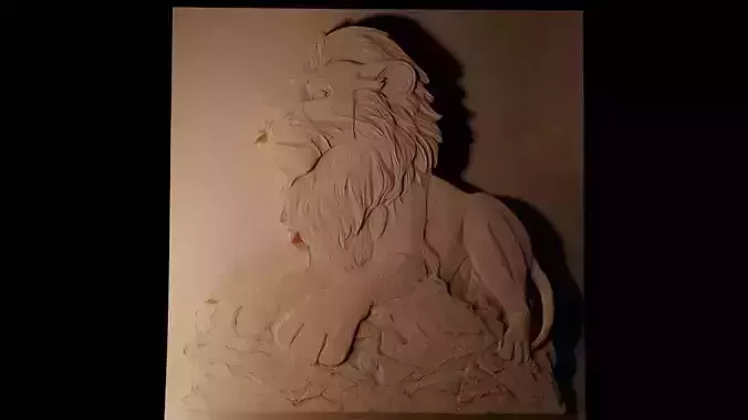 Scar The Lion King CNC 3d Print High Relief Sand Casting