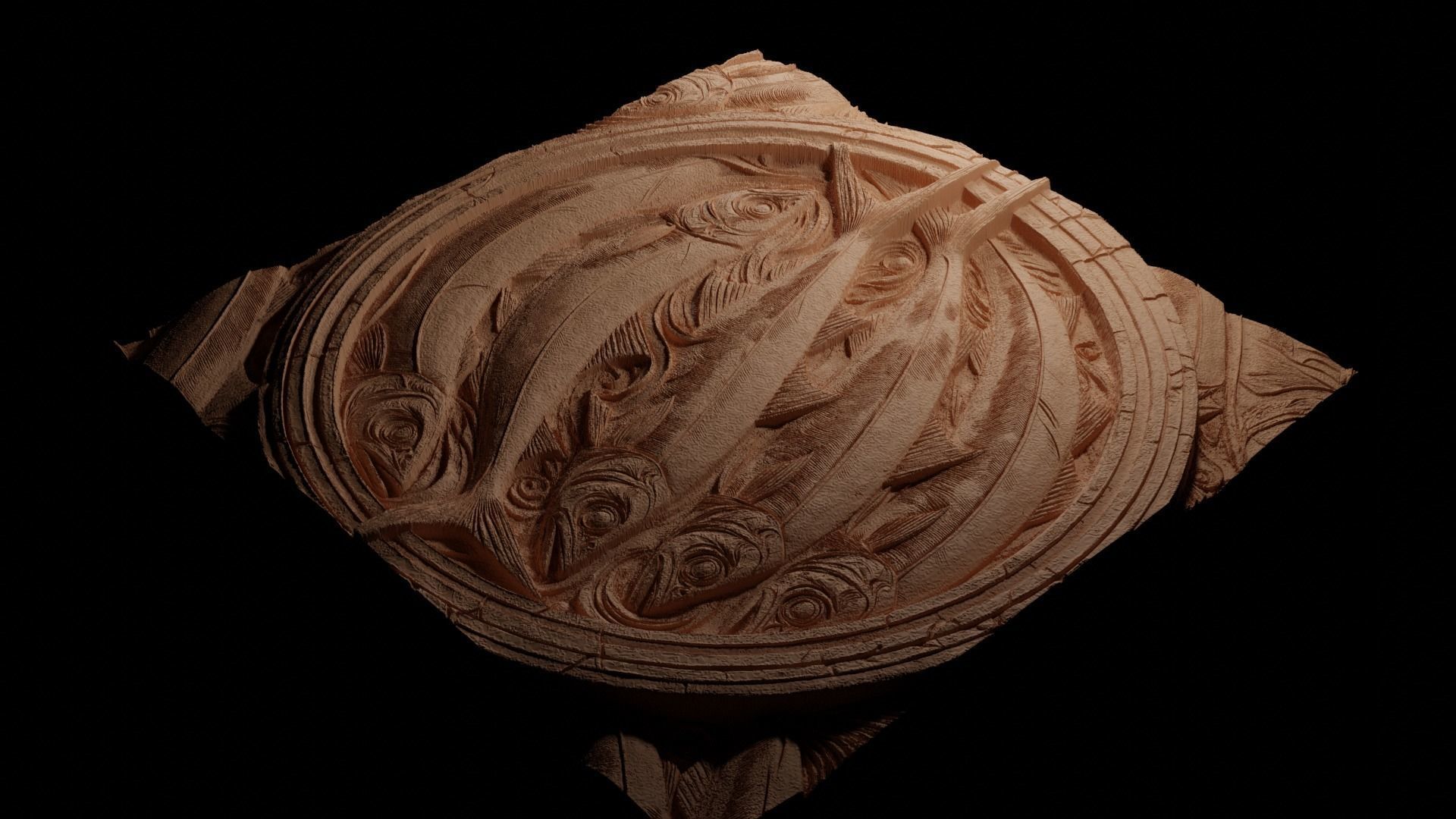 Sardines CNC 3d Print High Relief Sand Casting 3D print model_3