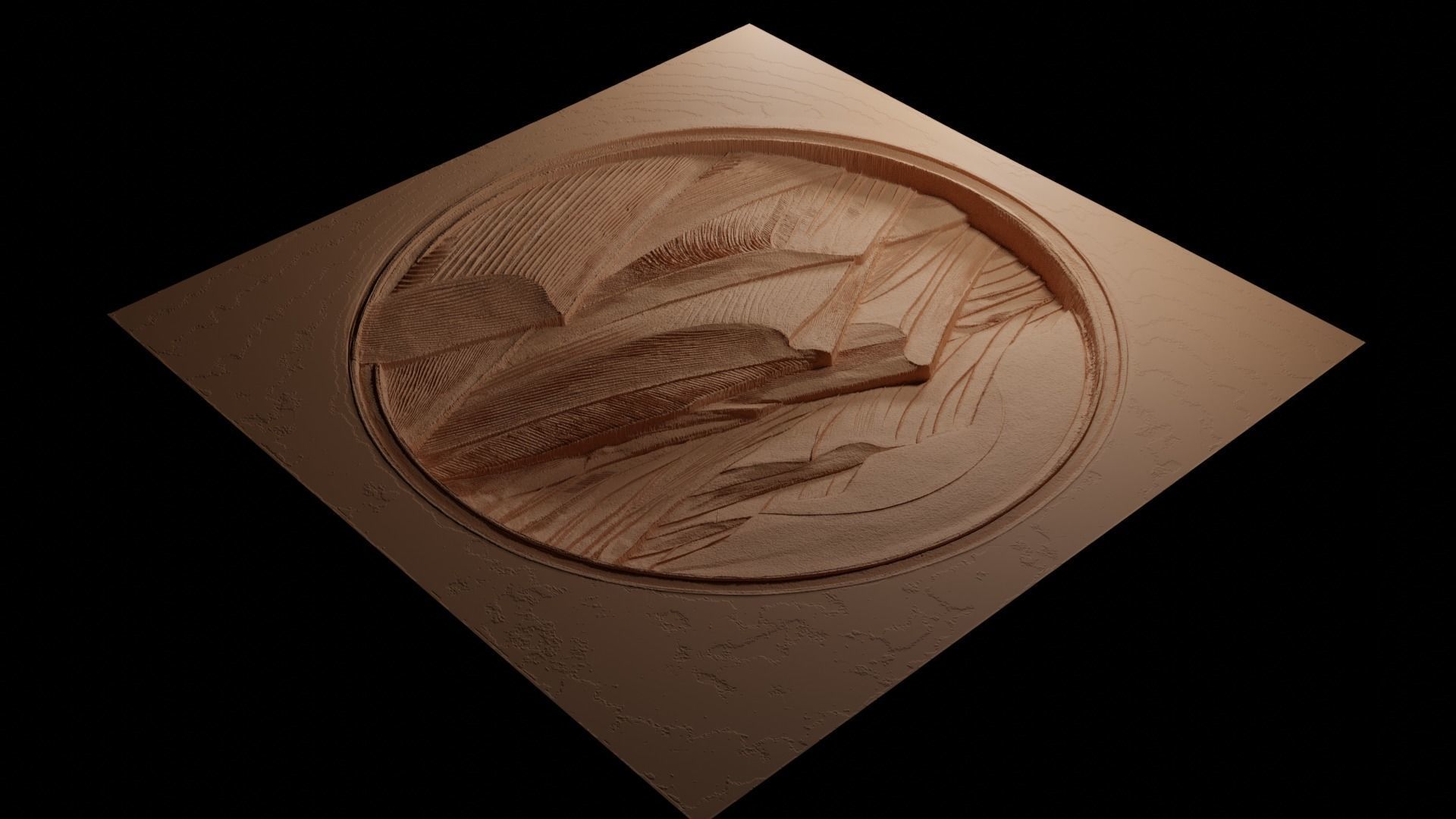 Sand Dunes CNC 3d Print High Relief Sand Casting 3D print model_3