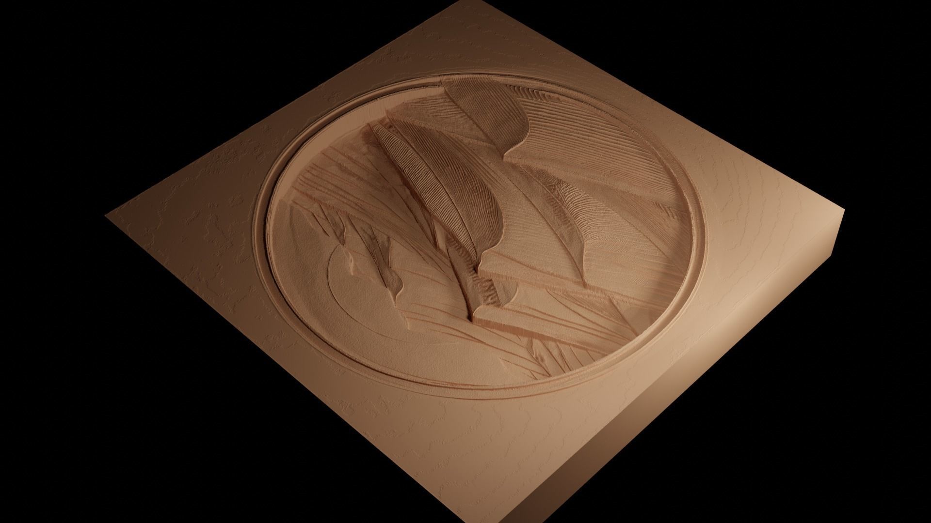 Sand Dunes CNC 3d Print High Relief Sand Casting 3D print model_4