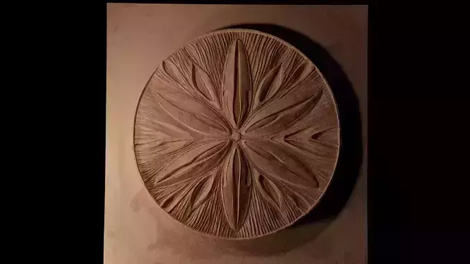 Sand Dollar CNC 3d Print High Relief Sand Casting 3D print model