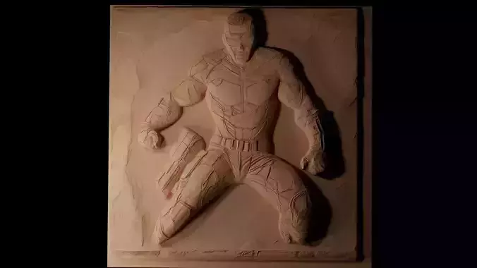 Sam Fisher Splinter Cell CNC 3d Print High Relief Sand Casting 3D print model