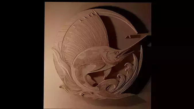 Sailfish CNC 3d Print High Relief Sand Casting