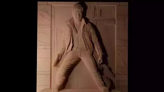 Rick Deckard Blade Runner CNC 3d Print High Relief Sand Casting