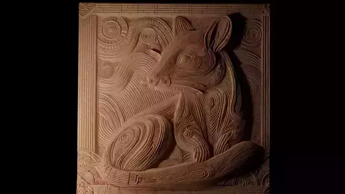 Quoll CNC 3d Print High Relief Sand Casting