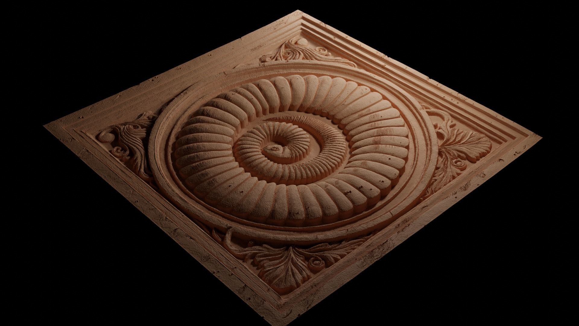 Pompeii Worm CNC 3d Print High Relief Sand Casting 3D print model_3