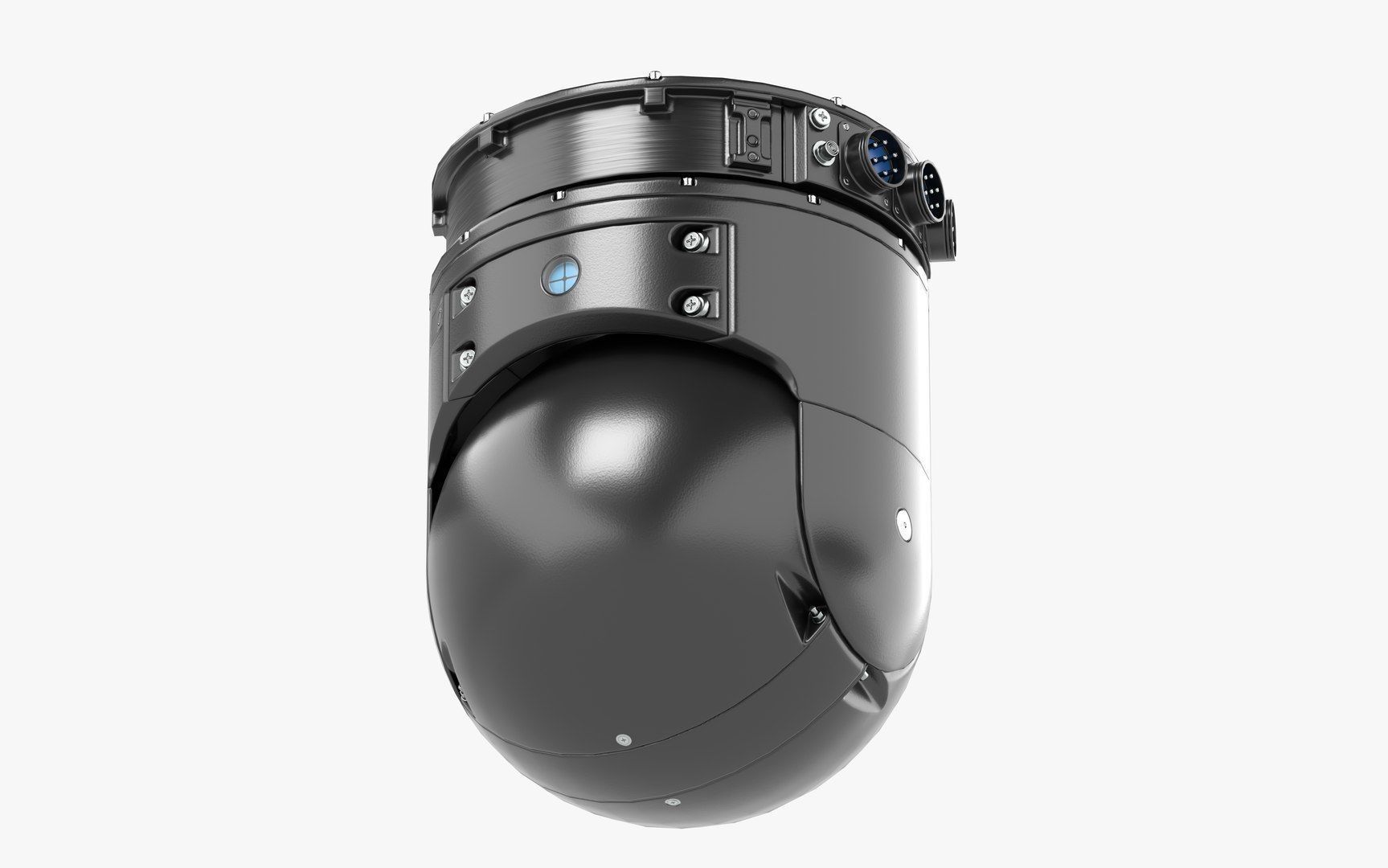 Wescam mx 10 Black GameReady LODs Drone Camera Low-poly 3D model_18