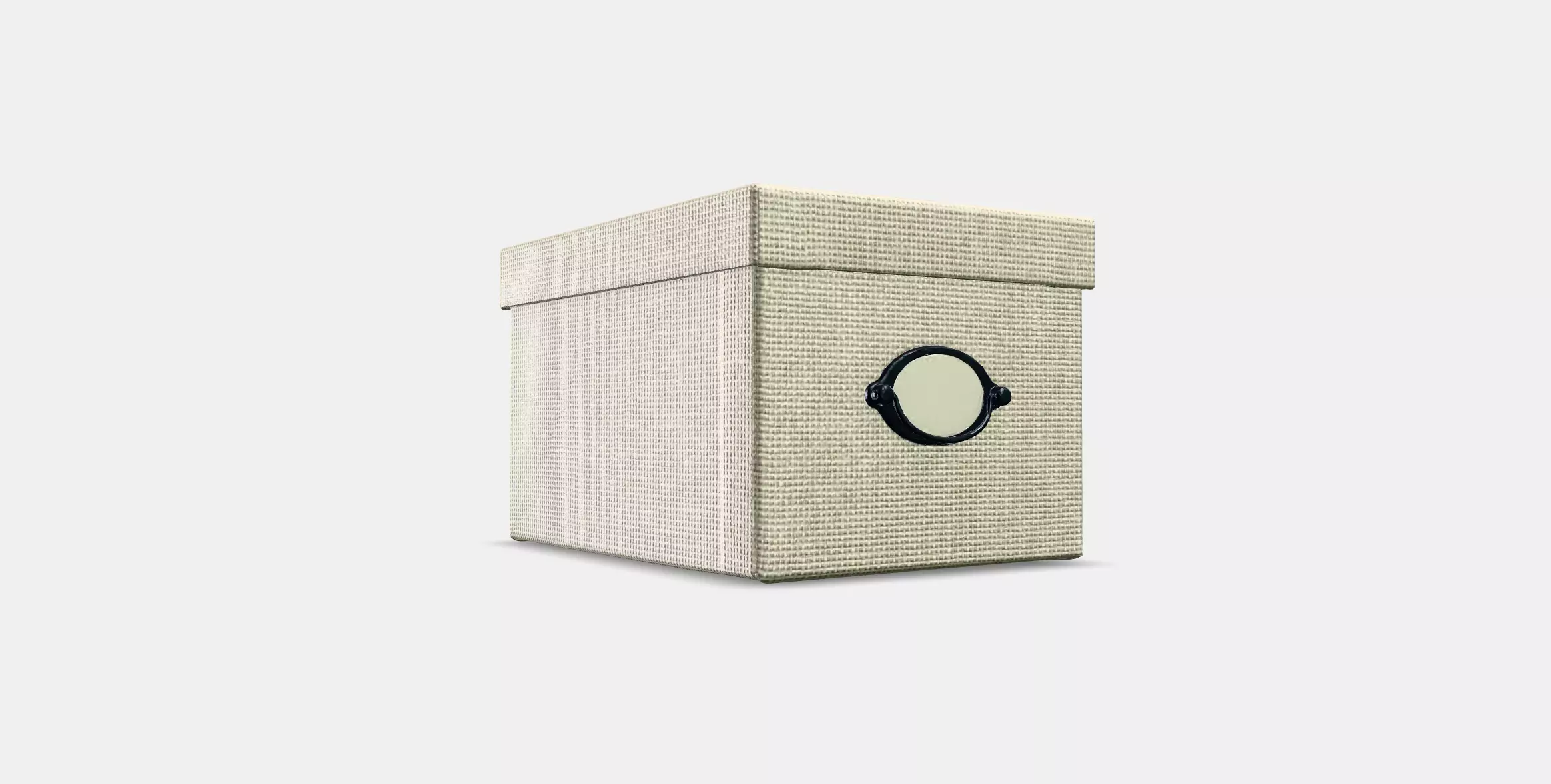 KVARNVIK box with lid Low-poly 3D model_0