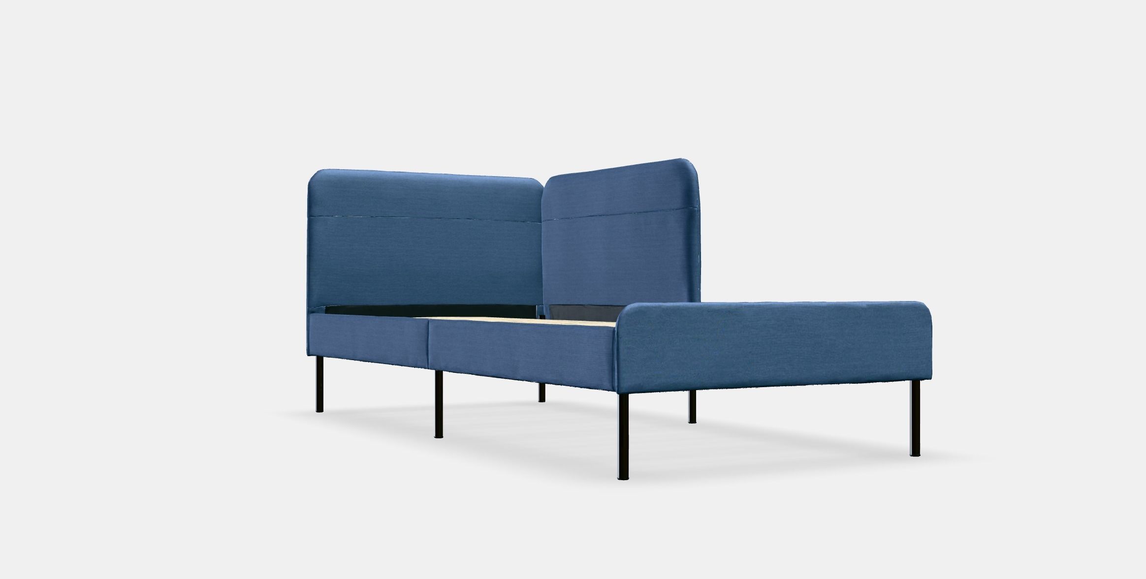BLAKULLEN bed frame  corner headboard upholstered 3D model_9