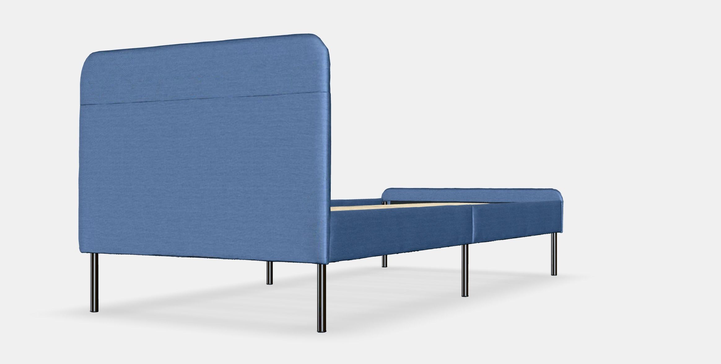 BLAKULLEN bed frame  corner headboard upholstered 3D model_6