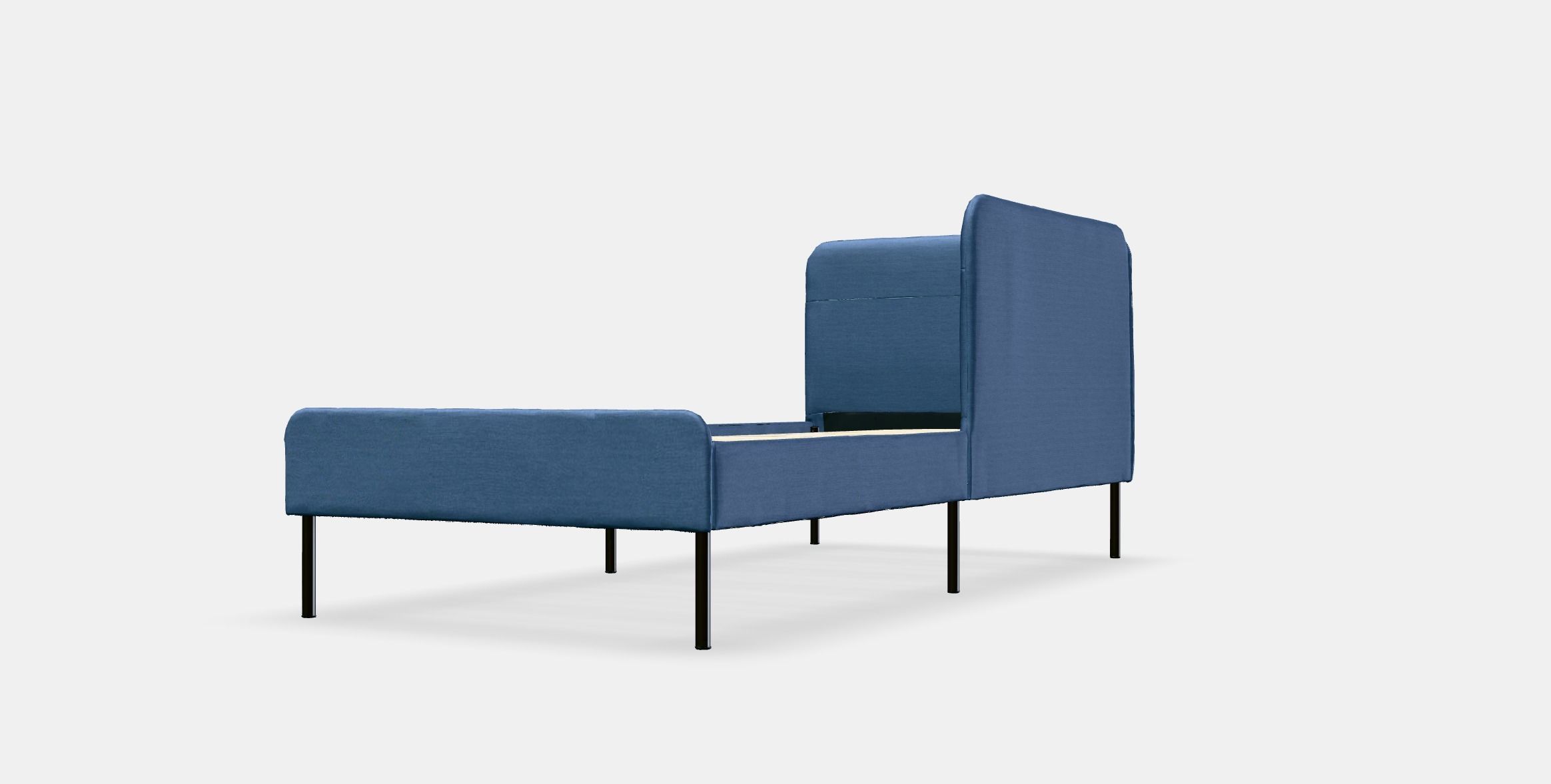 BLAKULLEN bed frame  corner headboard upholstered 3D model_13