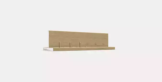 HASTVISKARE Wall storage with hooks
