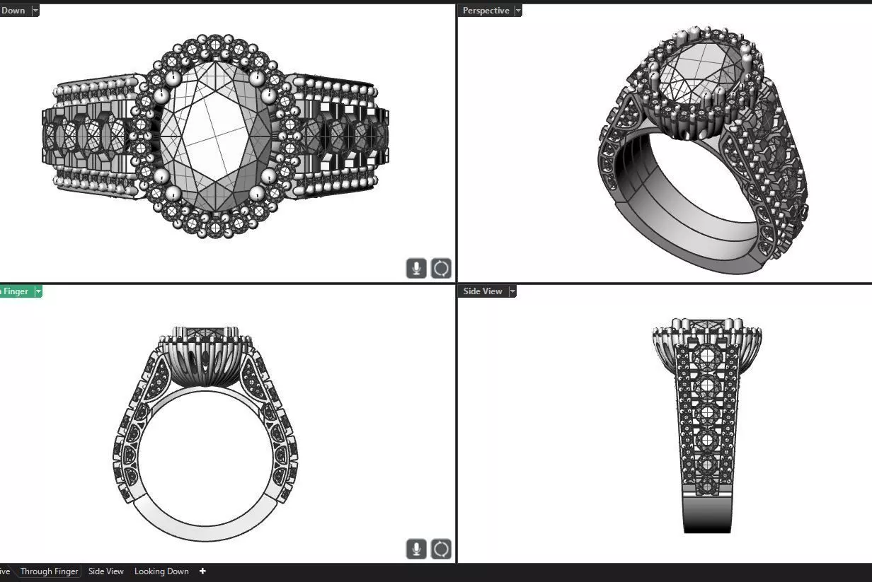 engagement ring 3D print model_0
