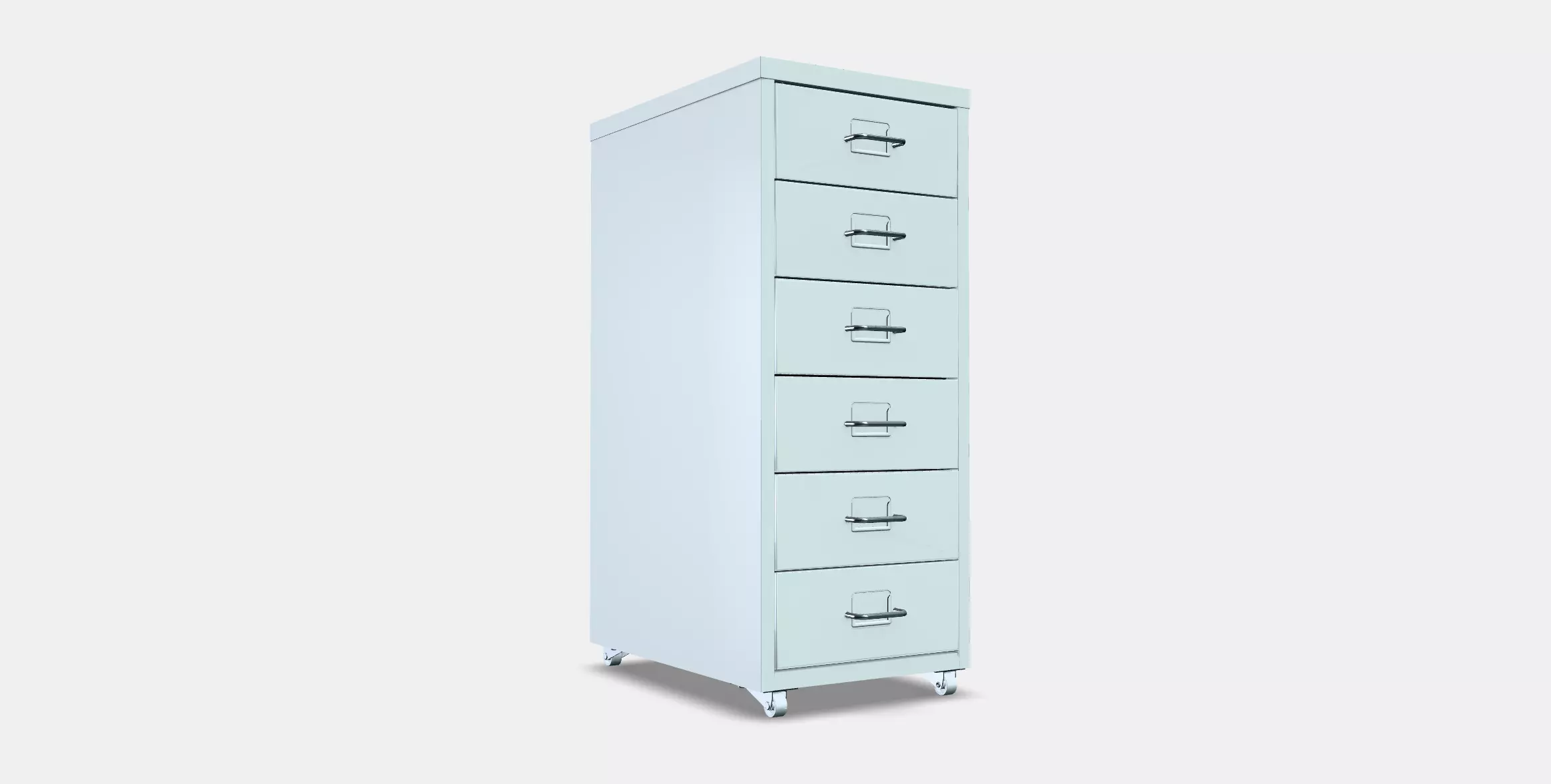 HELMER drawer unit on castors 2 Low-poly 3D model