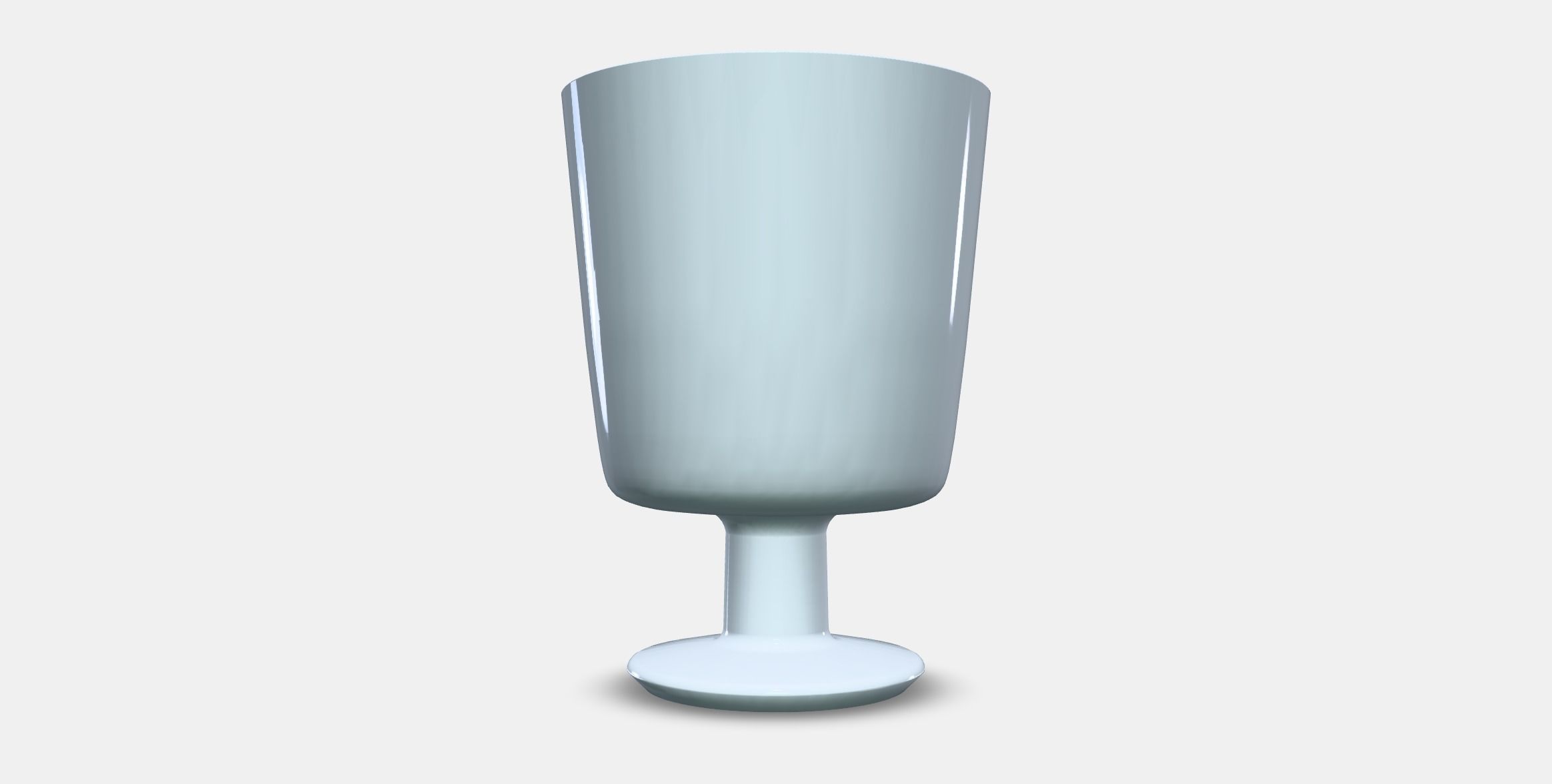 IKEA 365 Kelch glass Low-poly 3D model_10