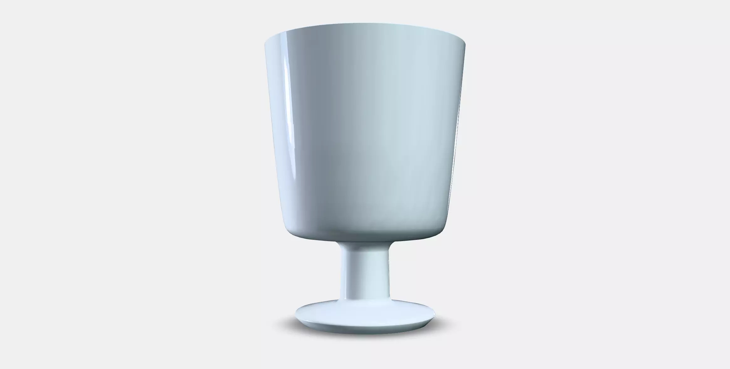 IKEA 365 Kelch glass Low-poly 3D model_0