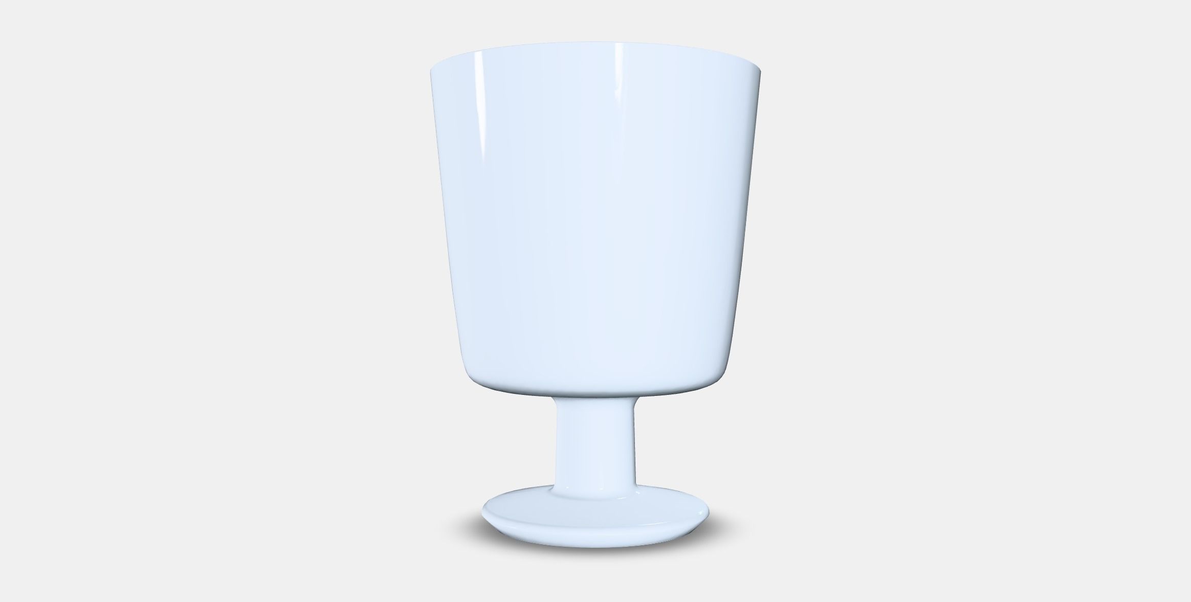 IKEA 365 Kelch glass Low-poly 3D model_5