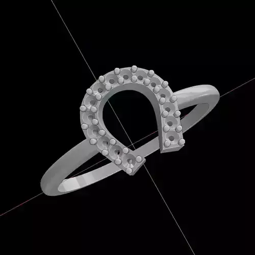 Solitario Herradura Engaste