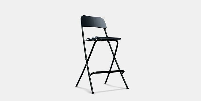 FRANKLIN bar stool foldable Low-poly 3D model