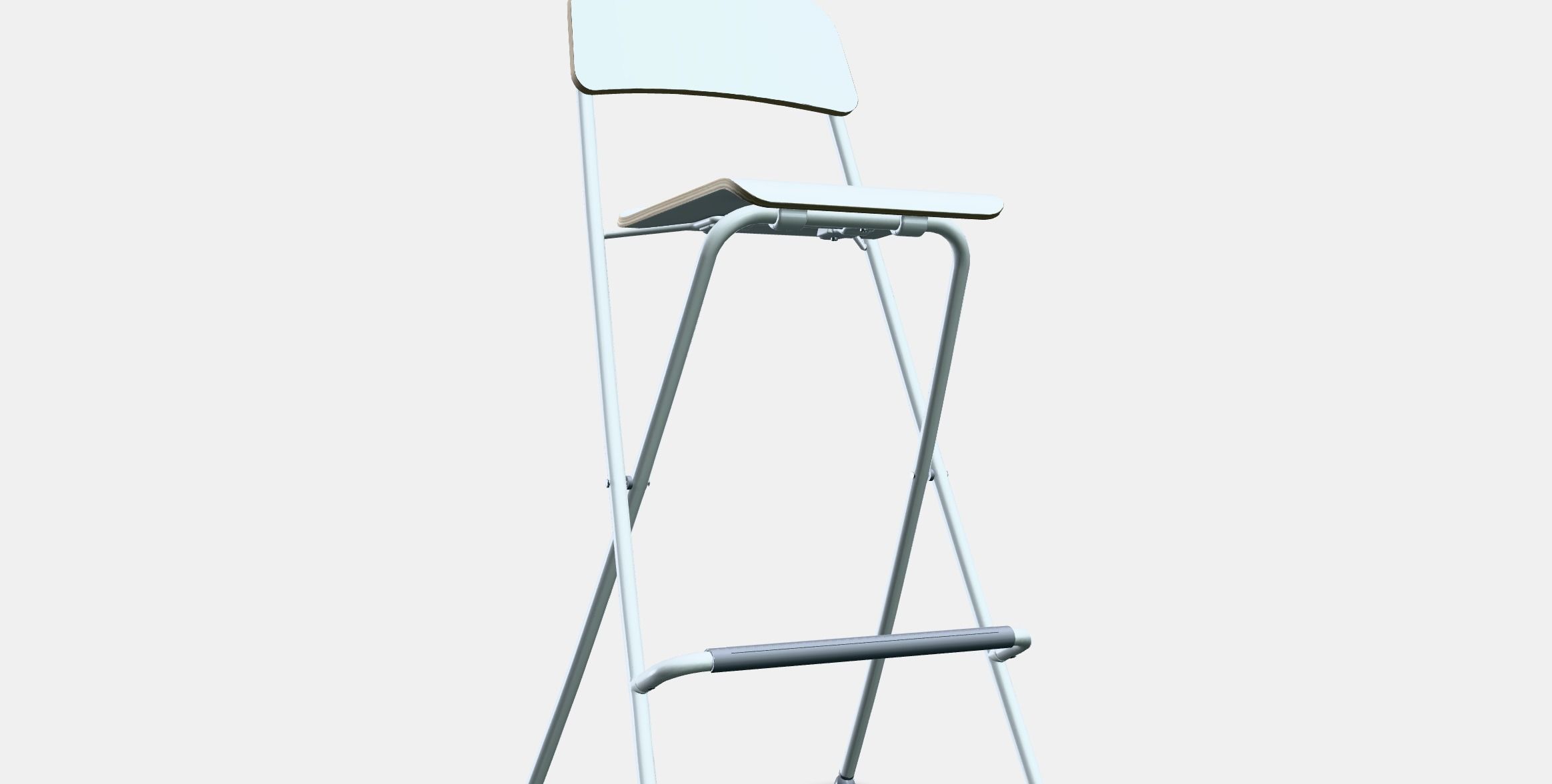 FRANKLIN bar stool foldable 1 Low-poly 3D model_8