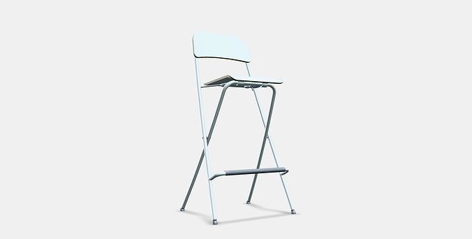 FRANKLIN bar stool foldable 1 Low-poly 3D model
