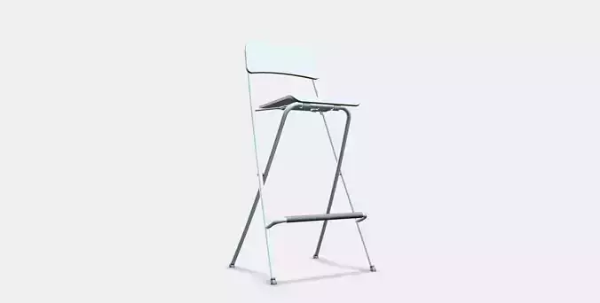 FRANKLIN bar stool foldable 1 Low-poly 3D model