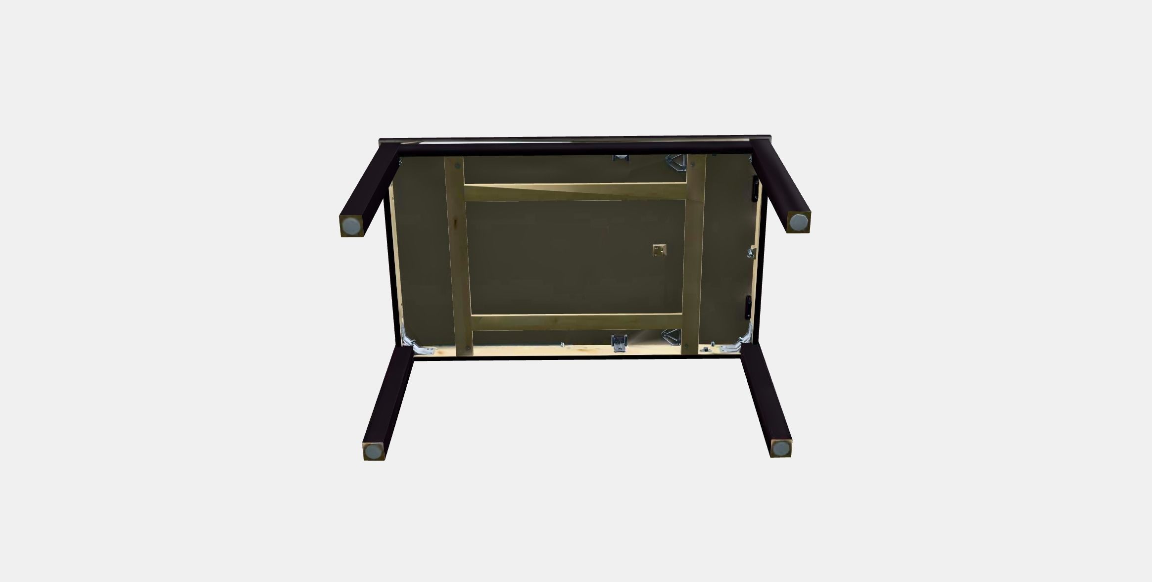 LANEBERG extendable table Low-poly 3D model_7