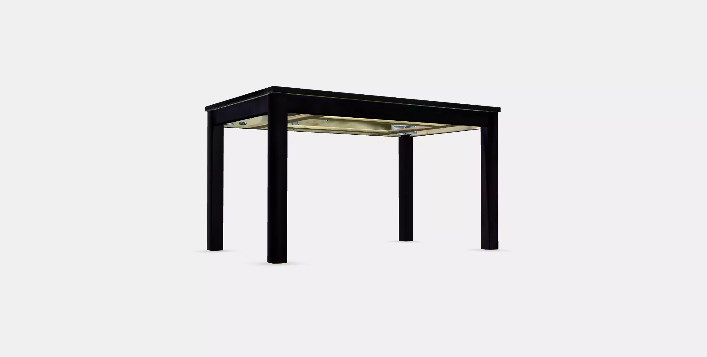 LANEBERG extendable table Low-poly 3D model_0