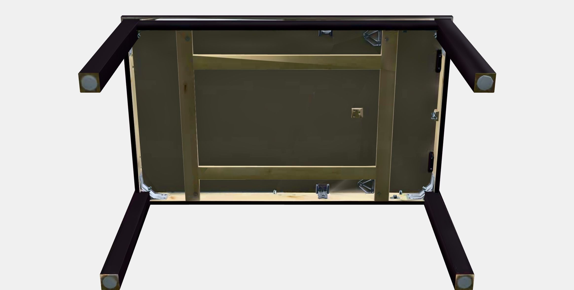 LANEBERG extendable table Low-poly 3D model_8