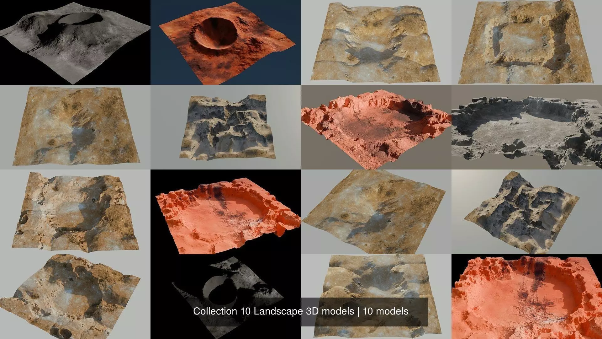 Collection 10 Landscape 3D models _0