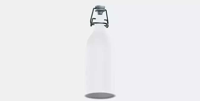 KORKEN bottle with cap Low-poly 3D model