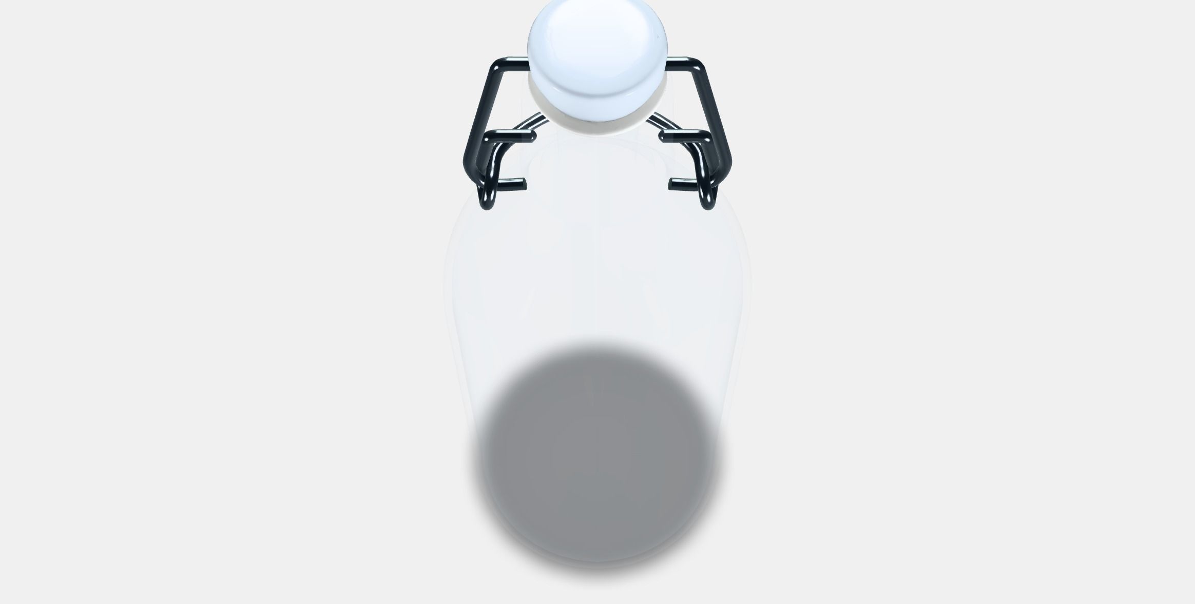 KORKEN bottle with cap Low-poly 3D model_4