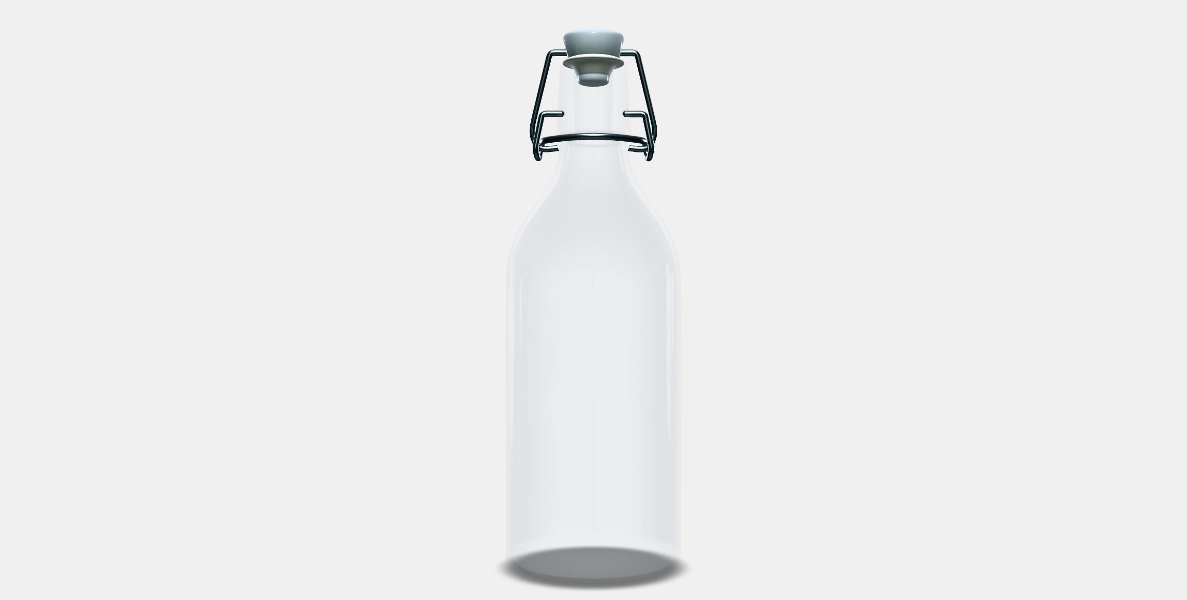 KORKEN bottle with cap Low-poly 3D model_10
