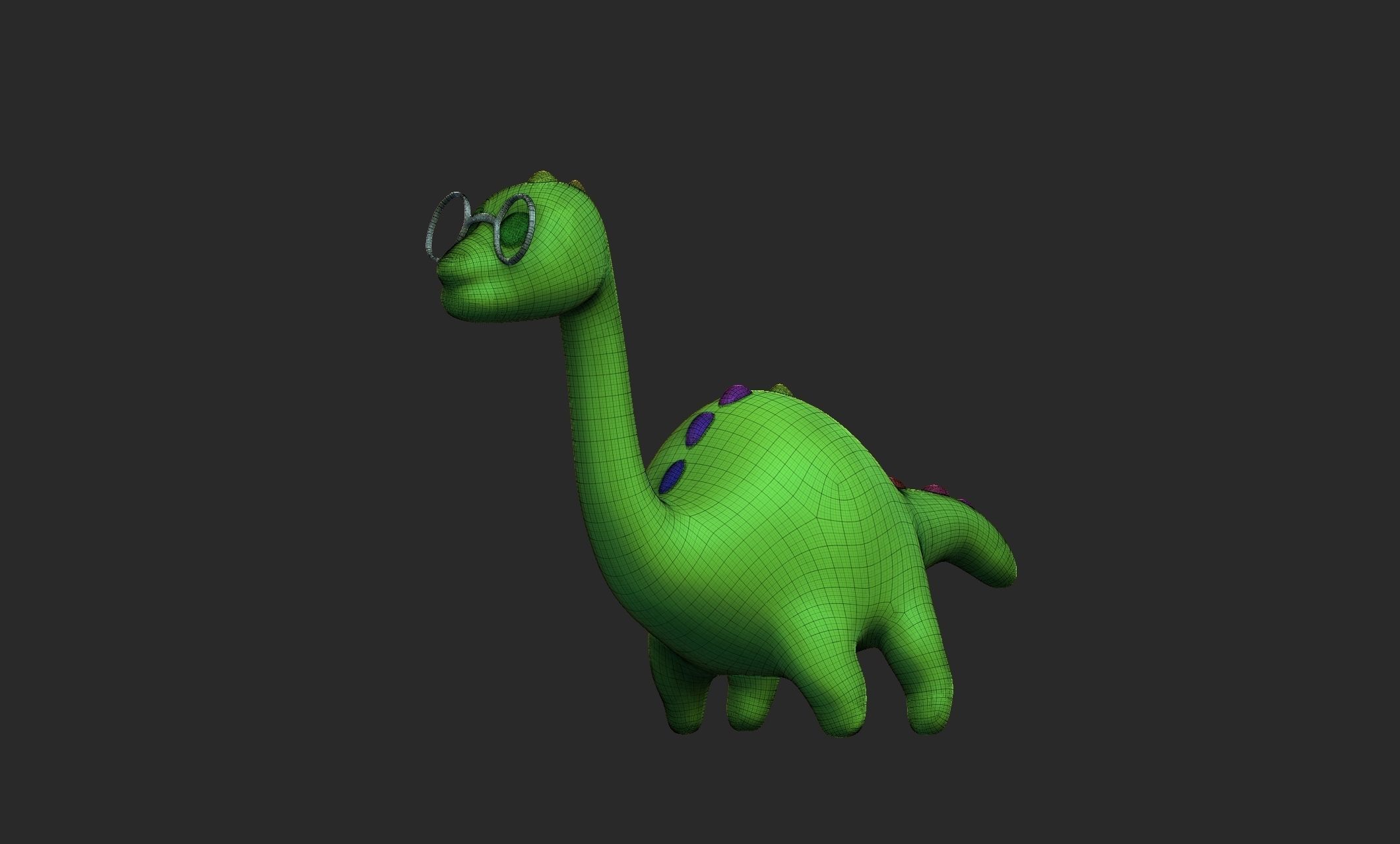 cute dino 3D model_5