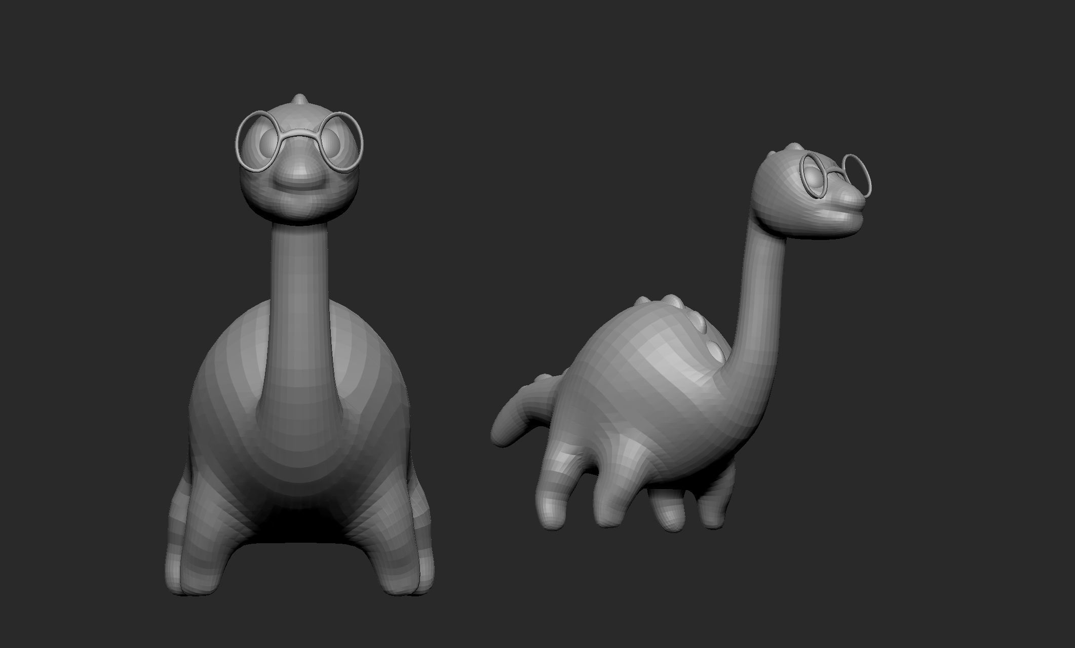 cute dino 3D model_3