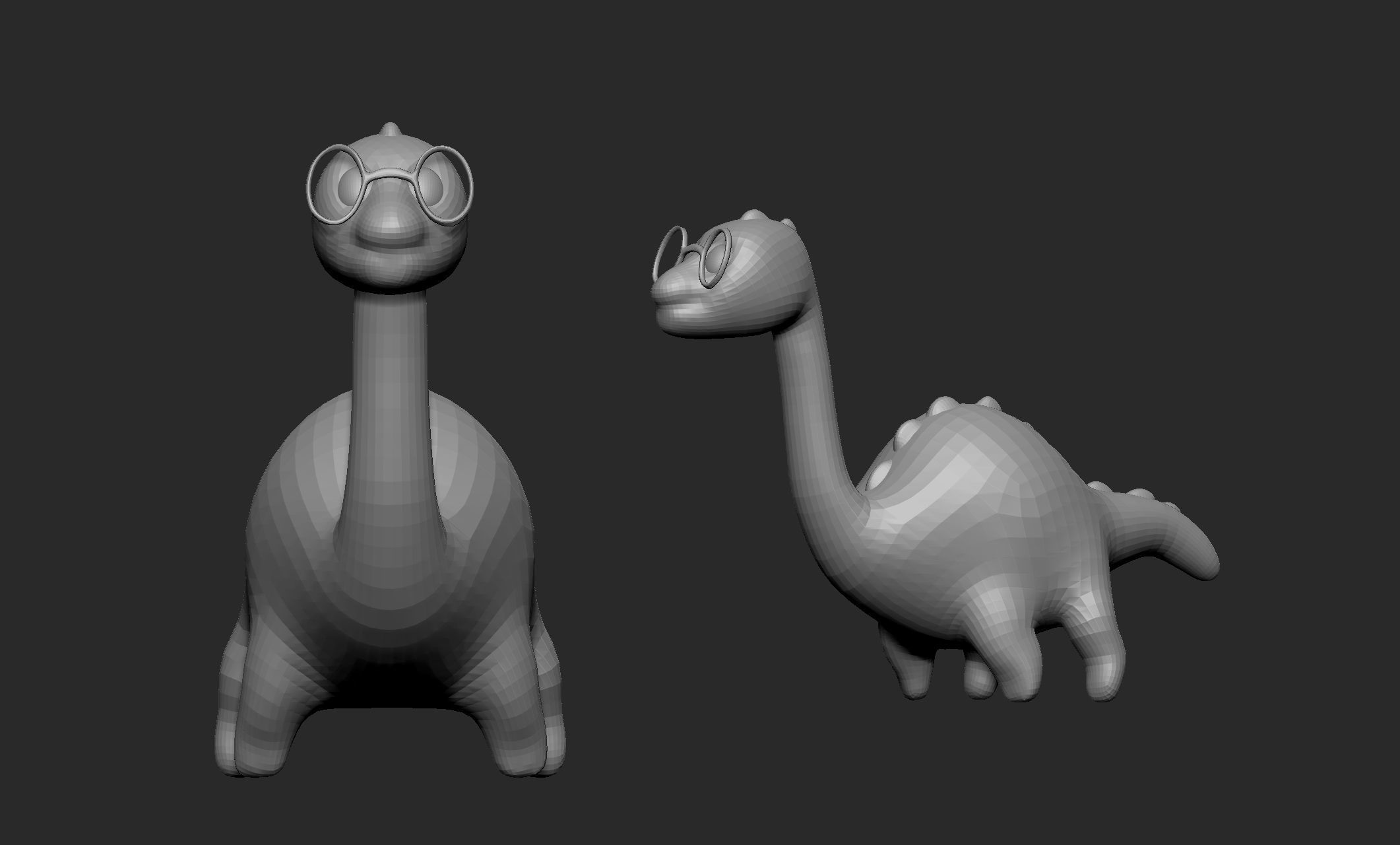 cute dino 3D model_2