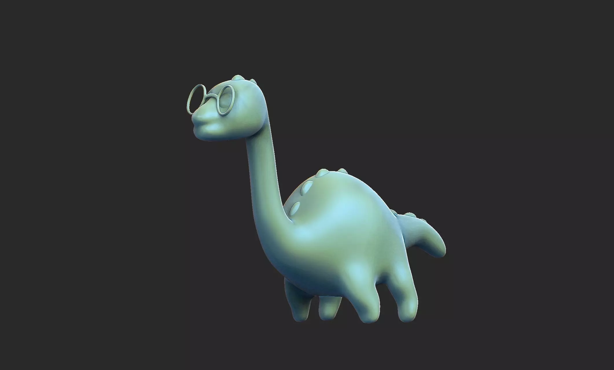 cute dino 3D model_0