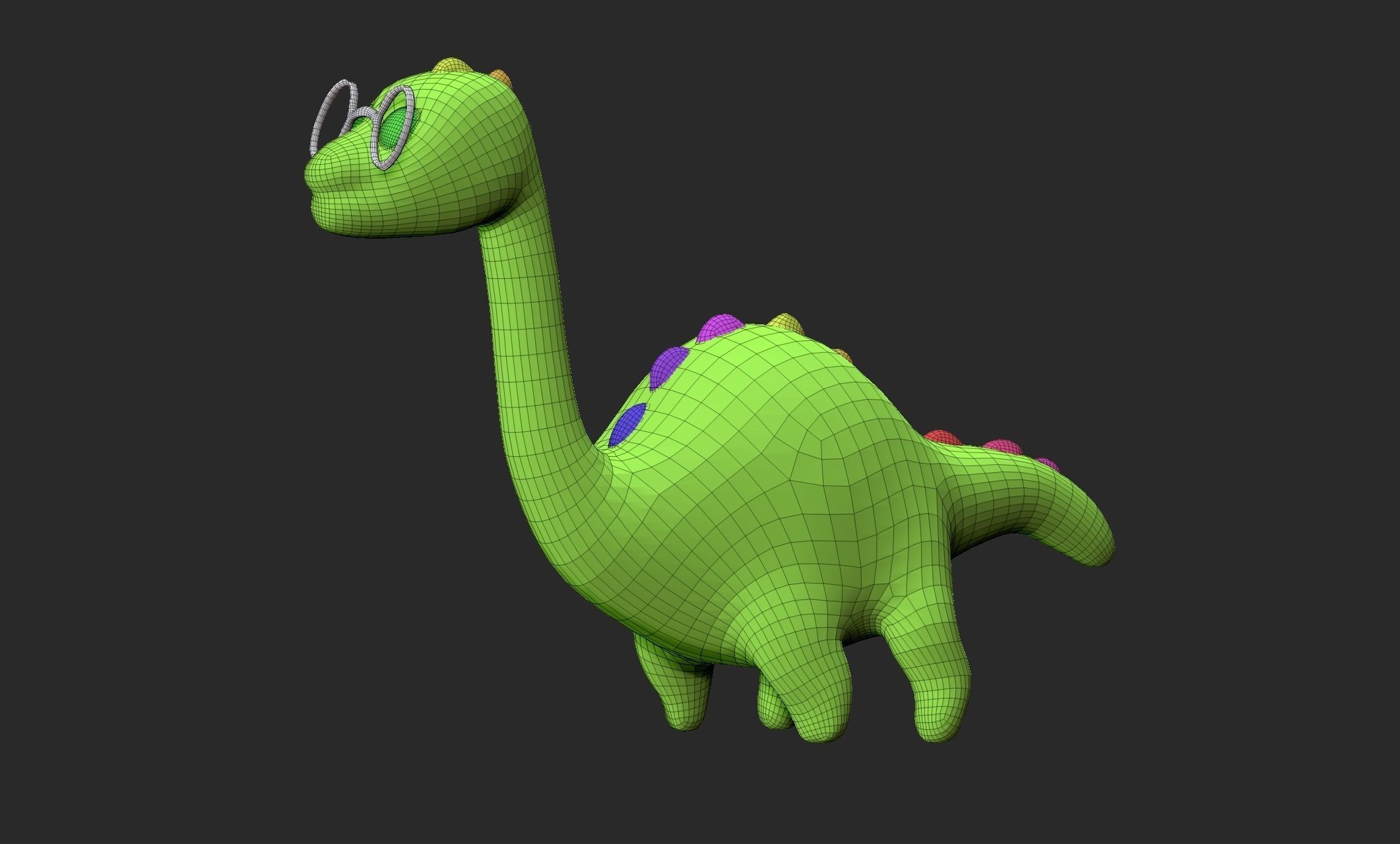 cute dino 3D model_1