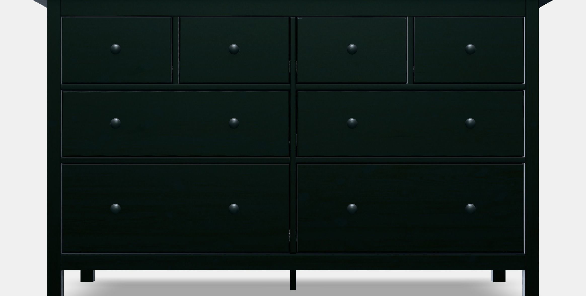 HEMNES chest of drawers with 8 drawers Low-poly 3D model_13