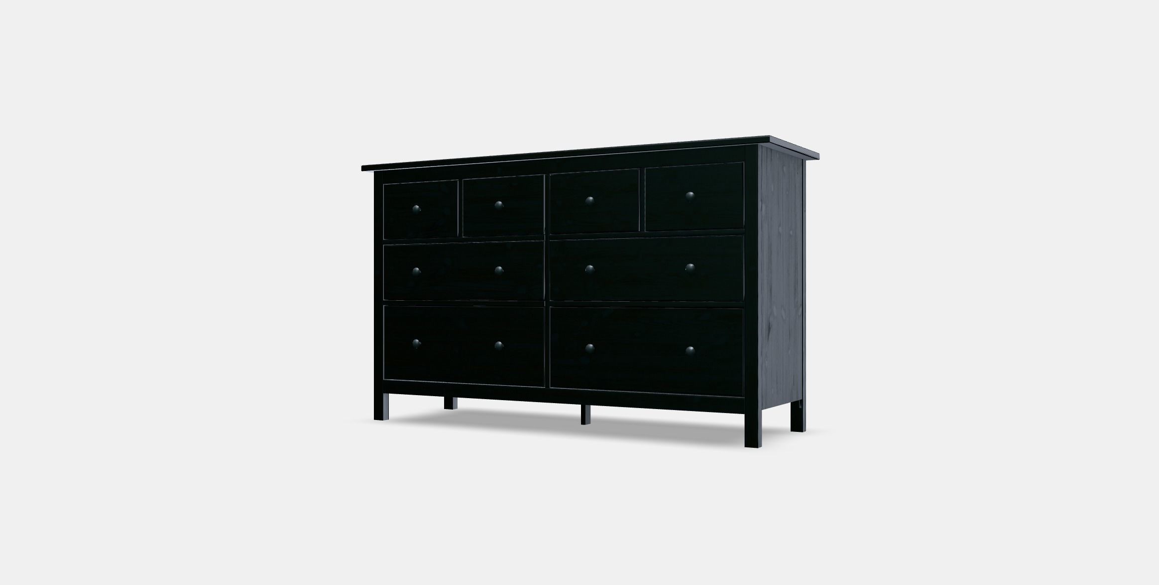 HEMNES chest of drawers with 8 drawers Low-poly 3D model_12