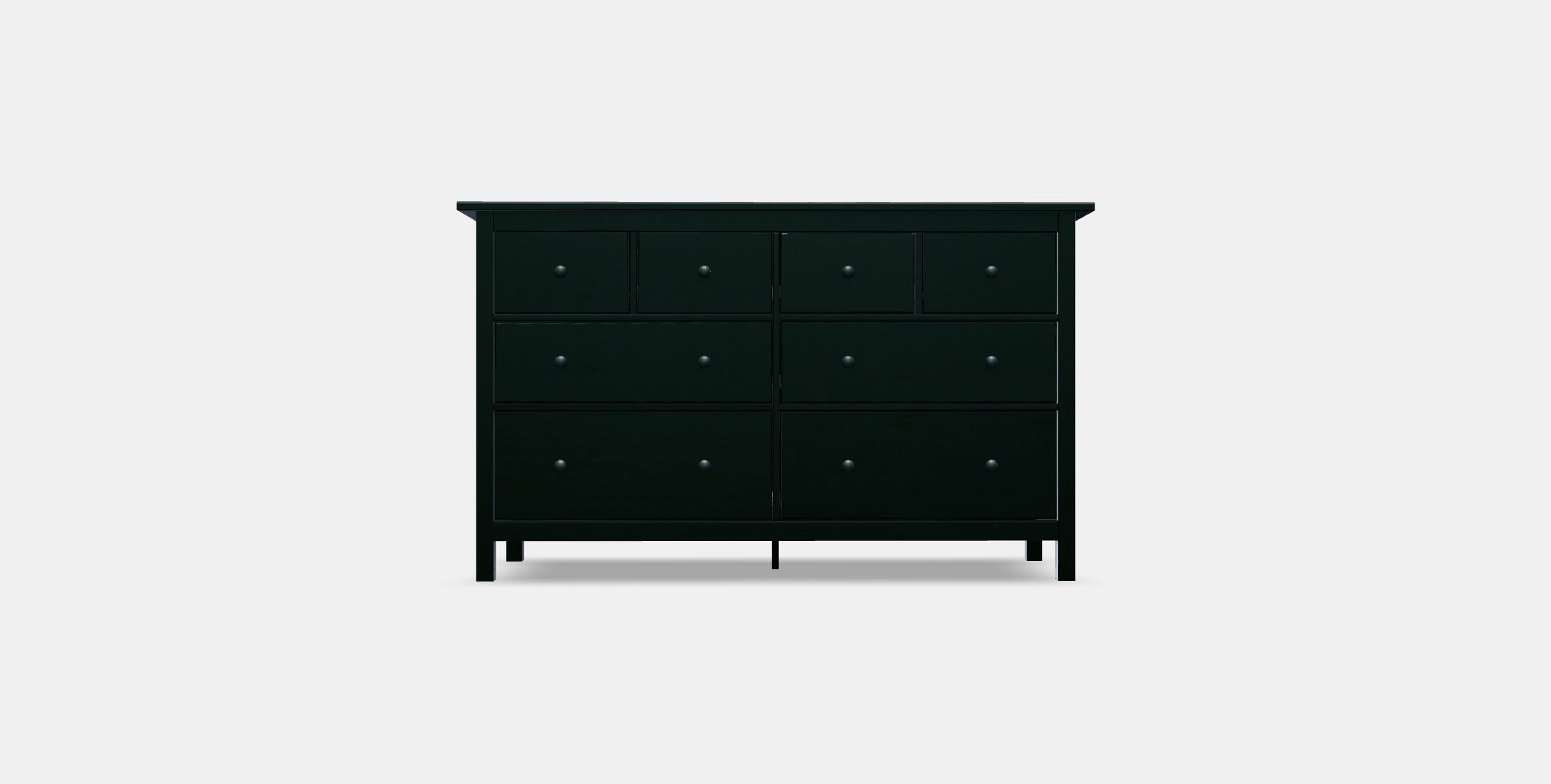 HEMNES chest of drawers with 8 drawers Low-poly 3D model_11