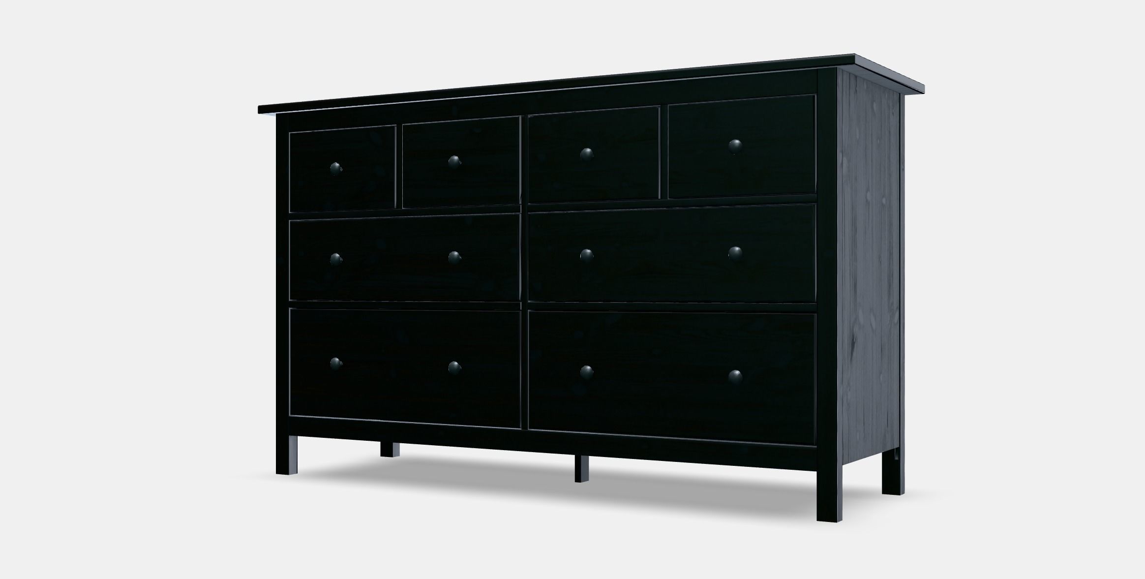 HEMNES chest of drawers with 8 drawers Low-poly 3D model_14