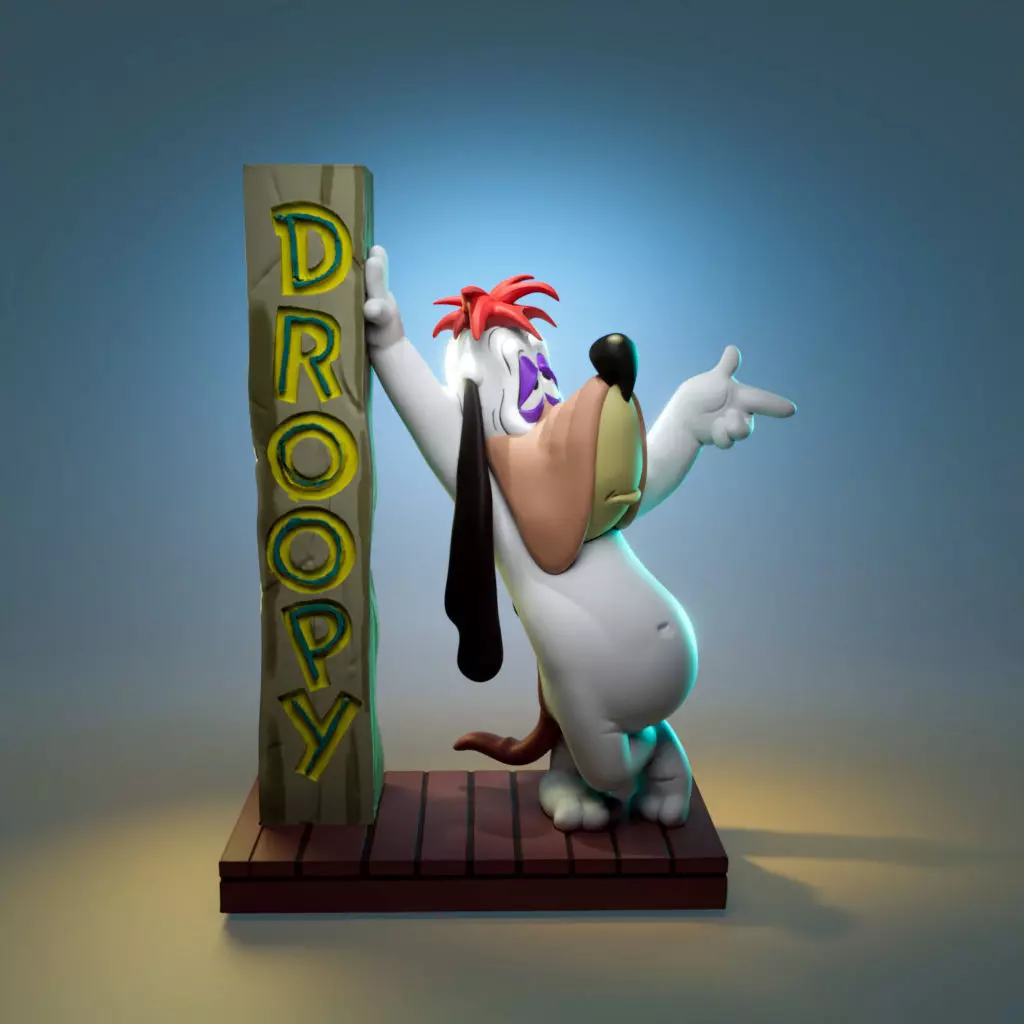 Droopy - Pen-Holder 3D print model_0