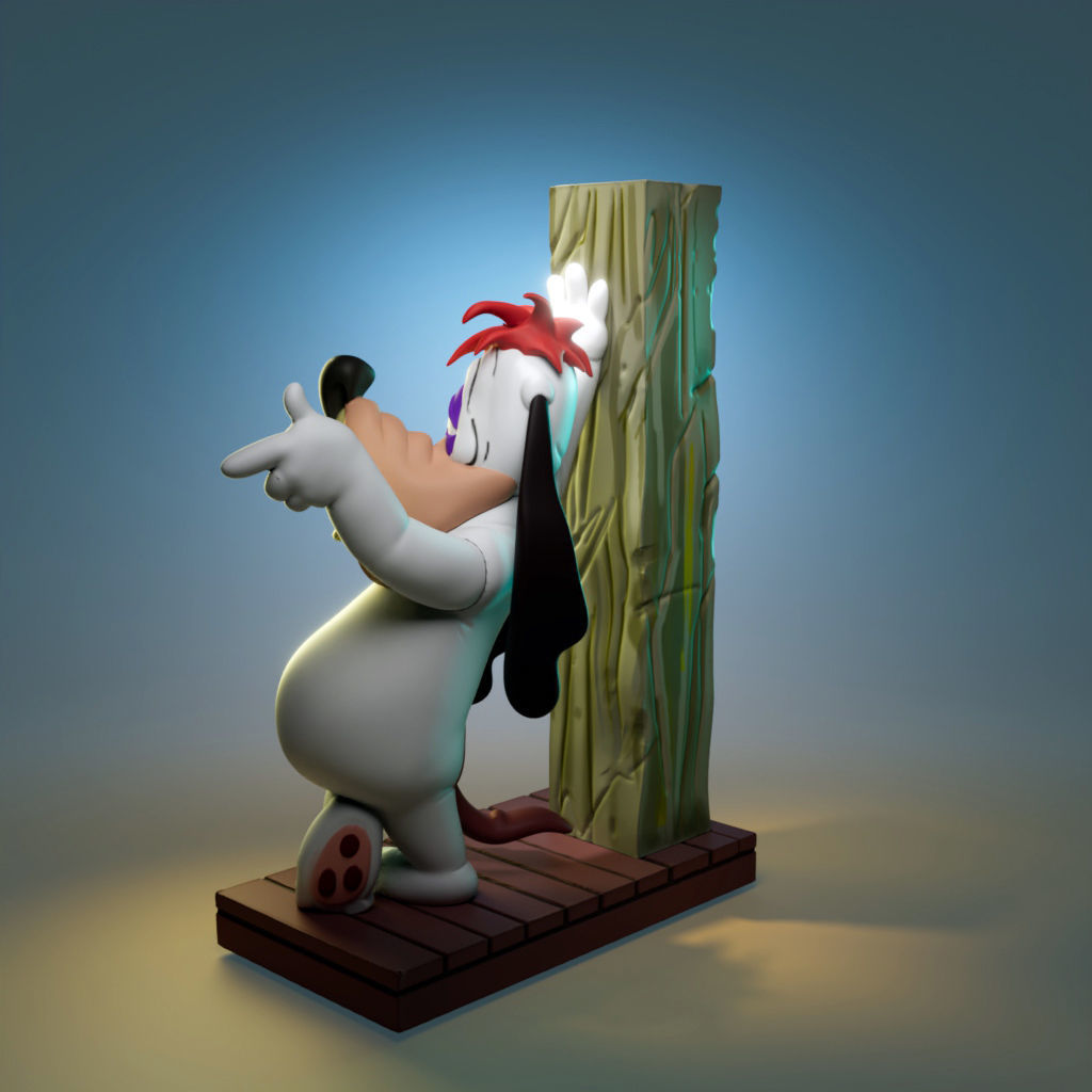 Droopy - Pen-Holder 3D print model_1